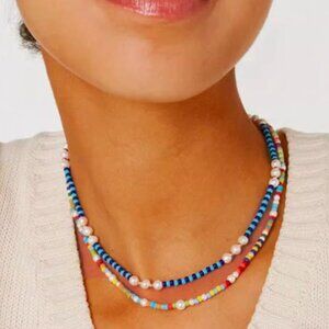 Roxanne Assoulin Sailor and Summer Beaded Necklace Duo Set of 2